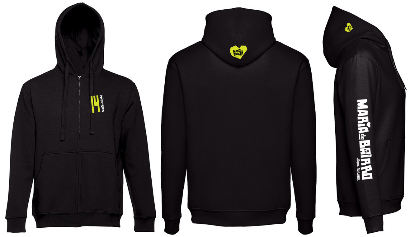 Hoodie com fecho Homem