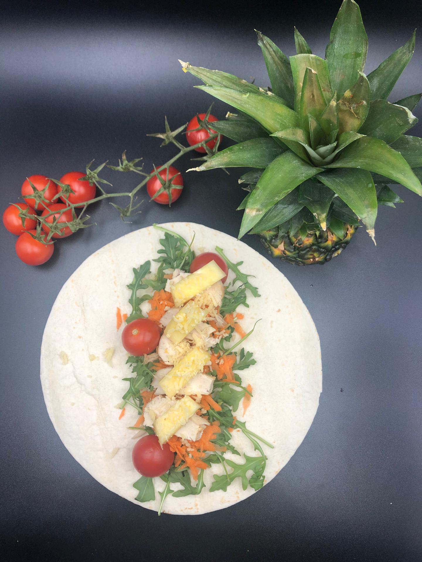 Wrap Frango, Abacaxi, Espinafres #04