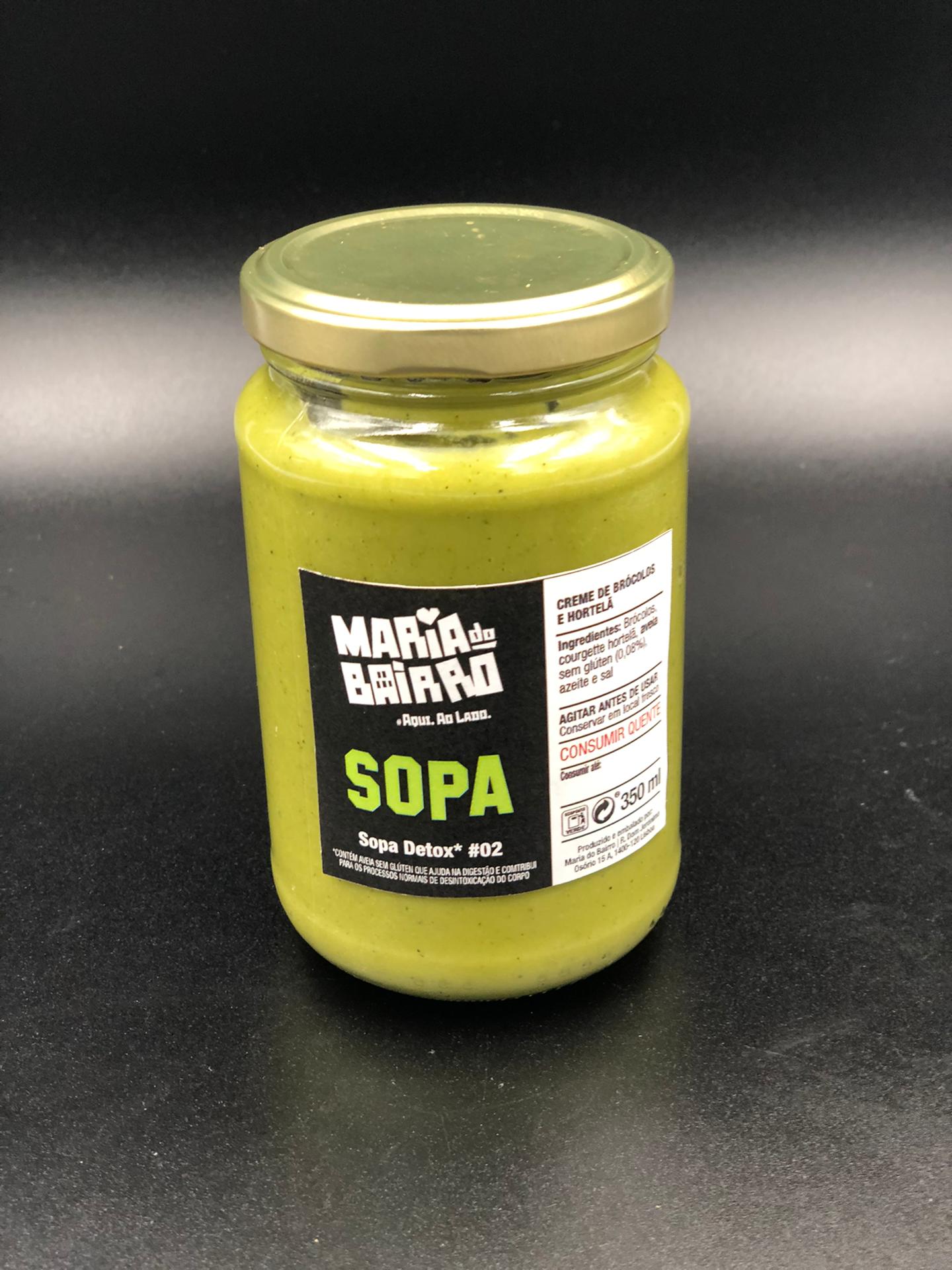 Sopa Brocolos, Courgete, Hortelã #02